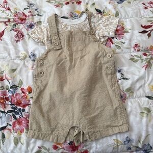 Tan Kids Overalls